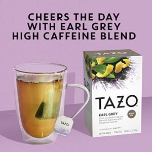 TAZO Tea Bags, Earl Grey, High Caffeine and Bold Flavor, 20 Tea Bags (Pack of 6)