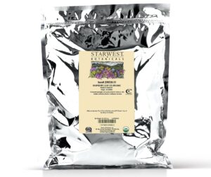 starwest botanicals organic raspberry leaf tea [1 pound bag] loose cut & sifted raspberry leaves in bulk
