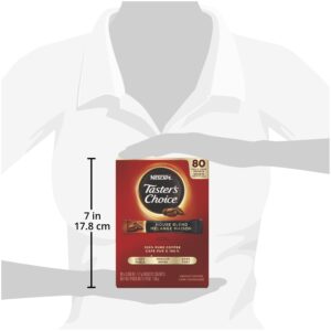 Nescafe Instant Coffee Packets, Taster's Choice Light Roast, 1.7 g Singles (Pack of 80)