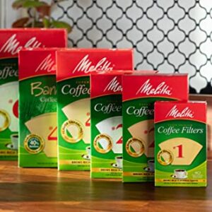 Melitta 4 Cone Coffee Filters, White, 40 Total Filters Count - Packaging May Vary