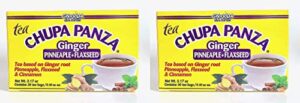 tea chupa panza, tea based onginger root, pinneapple, flaxseed & cinnamon (30 tea bags/0.10 oz each) pack of 2