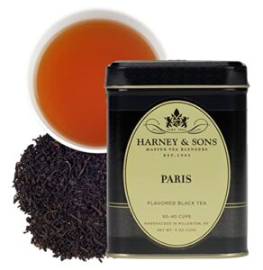 harney & sons flavored black tea, paris, 4 ounce