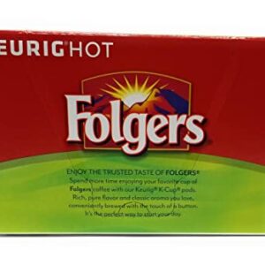 FOLGERS K CUPS Half Caff Ground Coffee K Cup Pods, 12 ct