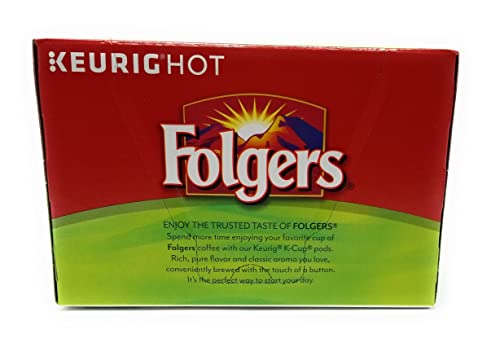 FOLGERS K CUPS Half Caff Ground Coffee K Cup Pods, 12 ct