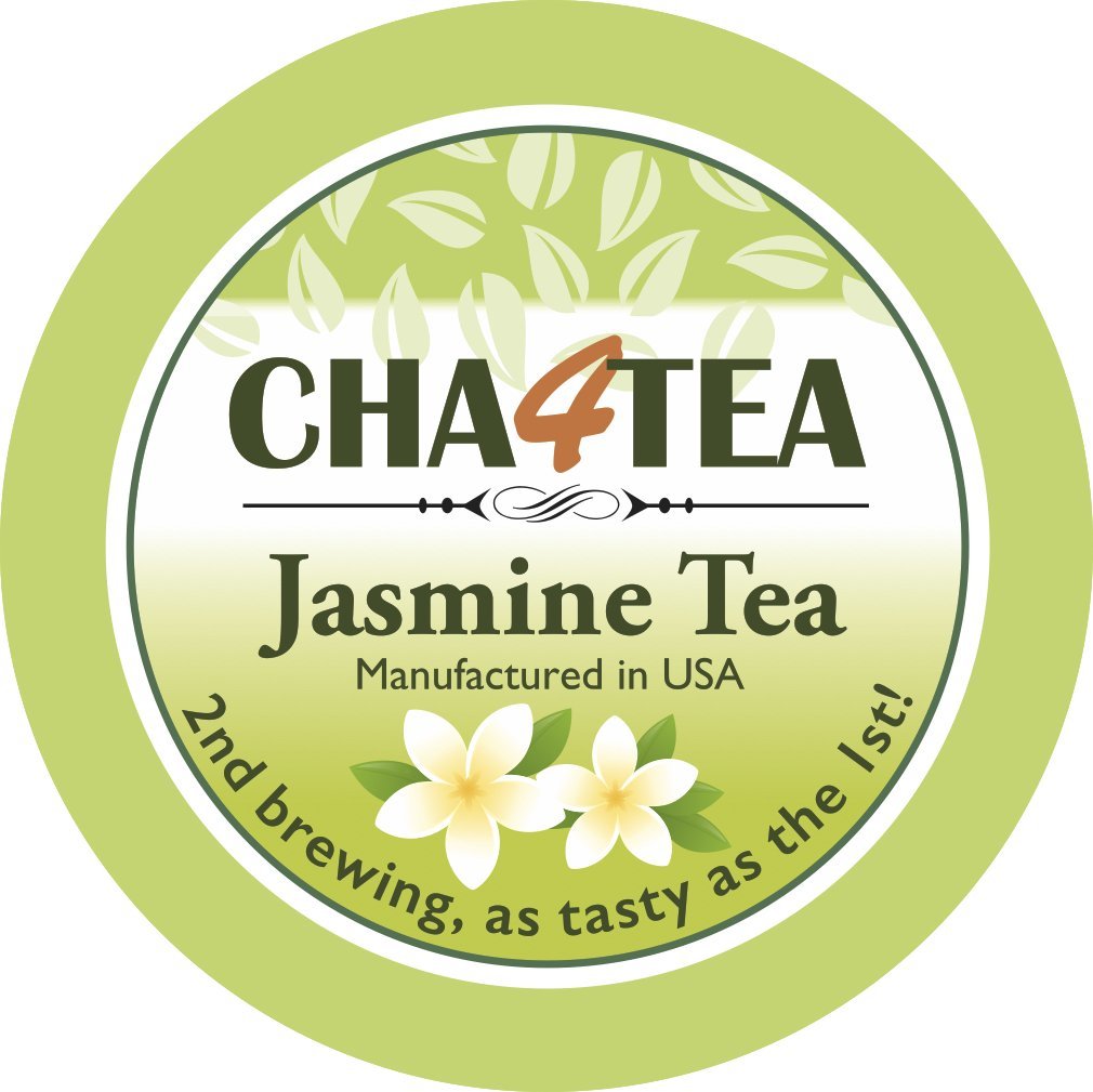 Cha4TEA 36-Count Jasmine Green Tea Pods for Keurig K-Cups Brewers