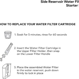 ZFBBfor Keurig Starter Kit Replacement 2.0 Coffee Maker - for Keurig Parts Includes Side Reservoir Filter Holder and 1 Pack Water Filter Cartridges (Clear)