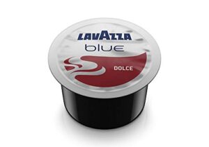 lavazza blue capsules, espresso dolce coffee blend, medium roast, 28.2-ounce boxes (pack of 100)