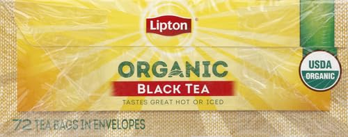 Lipton Black Tea Bags, Hot or Iced, 72 Count