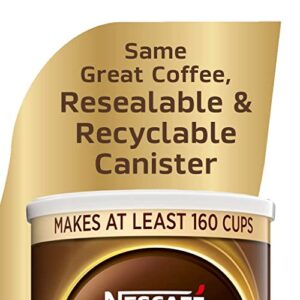 NESCAFE Taster's Choice, French Roast Medium Dark Roast Instant-Coffee, 11.1 oz. Resealable Canister, 2 Pack (320-cups total)