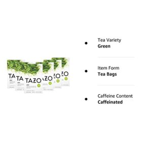 TAZO Tea Bags, Green Tea, Zen, 20 Count (Pack of 6)