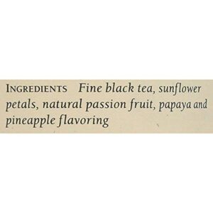 The Republic of Tea PassionFruit Papaya Black Tea, Tin of 50 Tea Bags