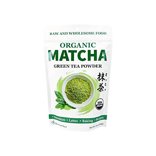 Cherie Sweet Heart Organic Matcha Powder - Matcha Green Tea Powder For Cooking, Baking, Latte, Smoothie, Hot & Iced Drinks - Antioxidant-Rich, Helps Support Digestive Health - No Gluten, Vegan 16oz