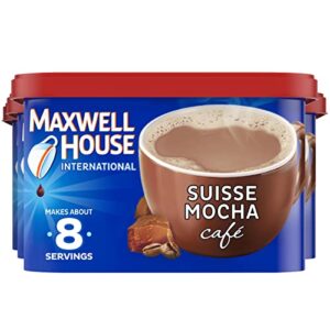 maxwell house international suisse mocha café-style instant coffee beverage mix, 4 ct. pack, 7.2 oz. canisters