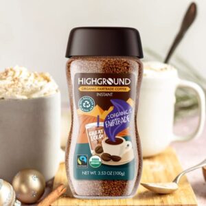 Highground Organic Instant Regular Coffee, 3.53 Oz