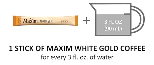 Maxim White Gold Instant Coffee - 100pks (Packaging May Vary)