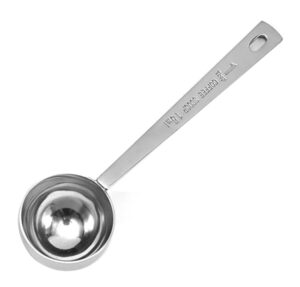 coffee scoops, 1 pc 15 ml (1 tpsp) 304 stainless steel coffee spoons 1 tablespoon long handle measuring tablespoon fits coffee container for ground coffee, coffee brewing, milk brewin (5.7inches)