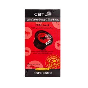 The Coffee Bean & Tea Leaf, Single Origin Italian Espresso Capsules for Caffitaly Brewers, 16-Count Pods