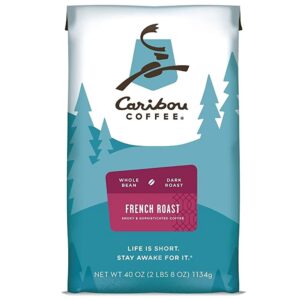 caribou coffee, dark roast whole bean coffee - french roast 40 ounce bag