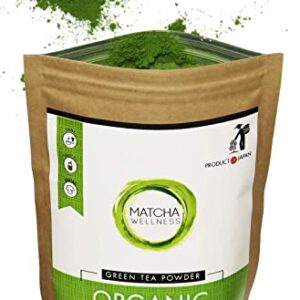 eco heed Organic Japanese Matcha Green Tea Powder - Premium Superior Culinary Grade - Stone Ground No Additives - (3.5oz)