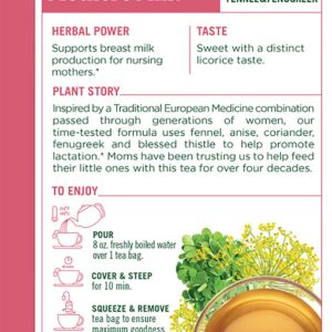 Traditional Medicinals Mother's Milk, Women's Tea, Organic, 16 CT (Pack - 3)