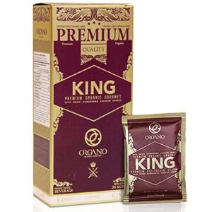 organo king of coffee, 100% certified ganoderma lucidum (25 sachets)