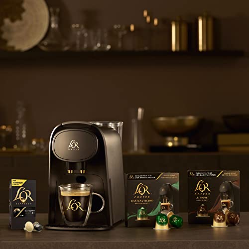 L'OR Espresso and Coffee Pods - 30 Count (2 Sizes), Single Cup Aluminum Coffee Capsules Compatible with the L'OR Barista System