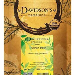 Davidson's Organics, Yunnan Black, Loose Leaf Tea, 16-Ounce Bag