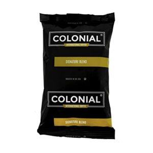 Colonial Coffee Packets, Pre Ground Coffee Packs, Signature Breakfast Blend Medium Roast, Bulk Single Pot Bags for Drip Coffee Makers, (2.5 oz Bags, Pack of 32)