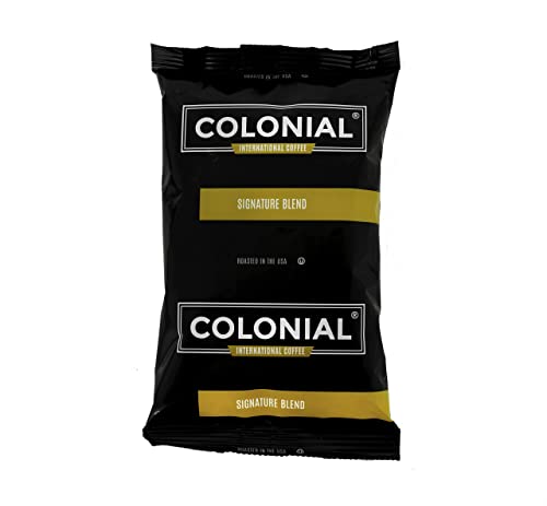 Colonial Coffee Packets, Pre Ground Coffee Packs, Signature Breakfast Blend Medium Roast, Bulk Single Pot Bags for Drip Coffee Makers, (2.5 oz Bags, Pack of 32)