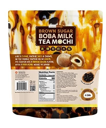 Tropical Fields Brown Sugar Boba Milk Tea Mochi, 31.8oz