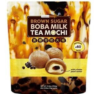 Tropical Fields Brown Sugar Boba Milk Tea Mochi, 31.8oz