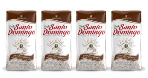 santo domingo coffee, 16 oz bag, whole bean coffee, medium roast - product from the dominican republic (pack of 4)