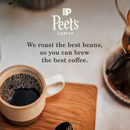 Peet's Coffee, Dark Roast Ground Coffee - House Blend 63 Ounces (Six Bags of 10.5 Ounce)