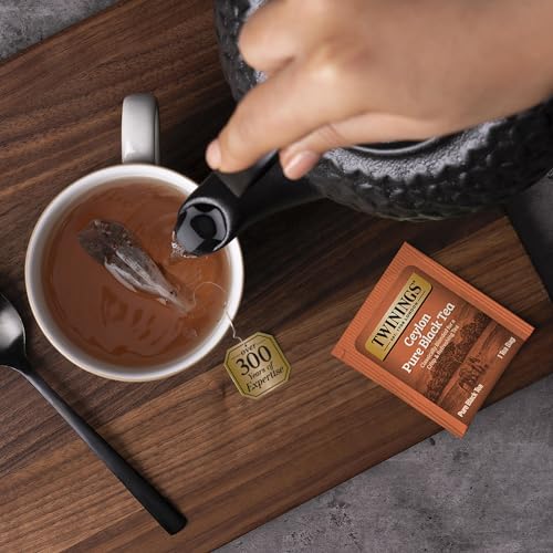 Twinings Ceylon Pure Black Tea - A Crisp, Refreshing Black Tea, Formerly Orange Pekoe, Caffeinated Tea Bags, Individually Wrapped, 20 Count