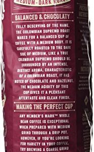 Member's Mark Colombian Supremo Whole Bean Coffee (40 OZ), Sweet Chocolate & Hazelnut Notes, 40 oz, Medium Dark Roast