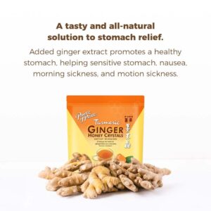 Prince Of Peace Instant Ginger Honey Crystals w/ Turmeric, 25 Sachets – Instant Hot or Cold Beverage – Easy to Brew Ginger and Honey Tea, Caffeine and Gluten Free