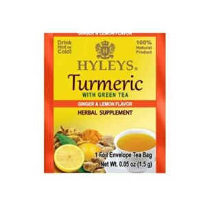 Hyleys Turmeric with Green Tea Ginger & Lemon Flavor - 25 Tea Bags