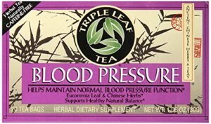 triple leaf tea bags for blood pressure, 20 count