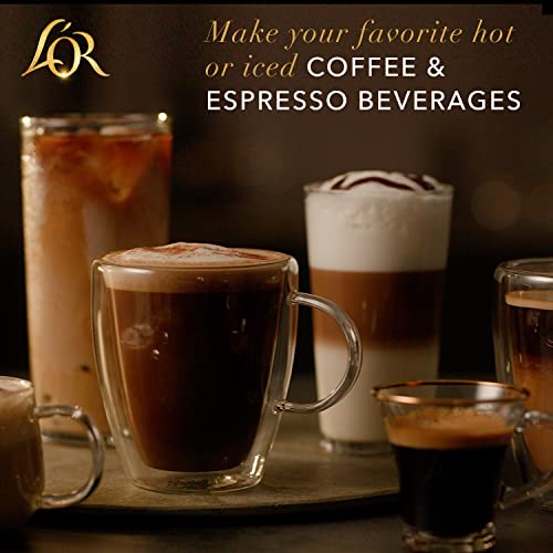 L'OR Coffee Pods, 30 Capsules Le Tigre Dark Roast Blend, Single Cup Aluminum Coffee Capsules Exclusively Compatible with the L'OR BARISTA System