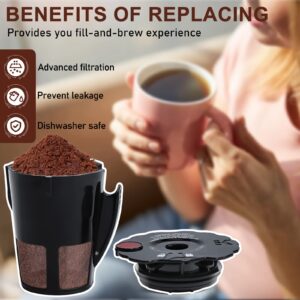 My K Cup Reusable Coffee Pods Filter Fit for Keurig 2.0 K200 K250 K300 K350 K400 K450 K460 K475 K500 K550 K560 K575 Brewers Pack of 2 119367 with Cleaning Brush SIZE:2.5 * 2.4