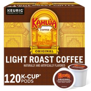 kahlua coffee original single serve k-cup pods for keurig brewers, 120 count