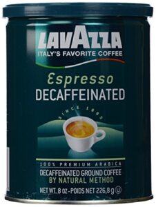 lavazza espresso decaffeinated ground coffee, 8 oz