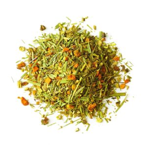 Rishi Tea Turmeric Ginger Herbal Tea - USDA Organic Direct Trade Loose Leaf Tea, Certified Kosher, Caffeine Free Ayurvedic Tea Blend, Immune Support with Citrus for Taste - 16 Ounces (Pack of 1)