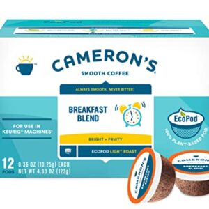 Cameron's Coffee Single Serve Pods, Breakfast Blend, 12 Count (Pack of 1)