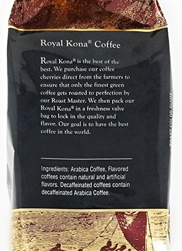 Royal Kona 10% Kona Coffee Blend, Vanilla Macadamia Flavor - Ground, 40 Ounce Bag