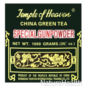 temple of heaven china green tea special gunpowder 1 kilo guaranteed authenticity, 2.2 pound (pack of 1)