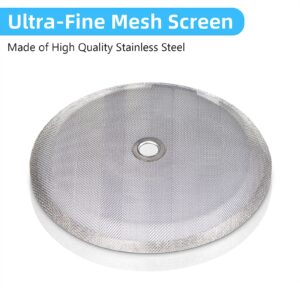 6 Pieces Attsky French Press Filter, 4 Inch Stainless Steel Mesh Screen and Replacement Parts for French Press Coffee Maker