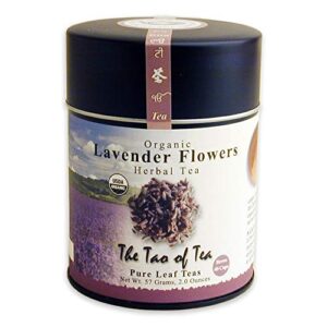 the tao of tea, lavender herbal tea, loose leaf, 2.0 ounce tin (packaging may vary)