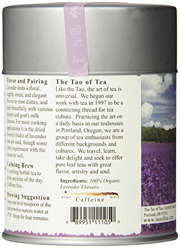 The Tao of Tea, Lavender Herbal Tea, Loose Leaf, 2.0 Ounce Tin (Packaging May Vary)