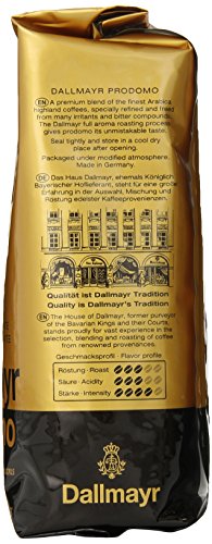 Dallmayr Gourmet Coffee, Prodomo (Whole Bean), 1.1 Pound (Pack of 2)